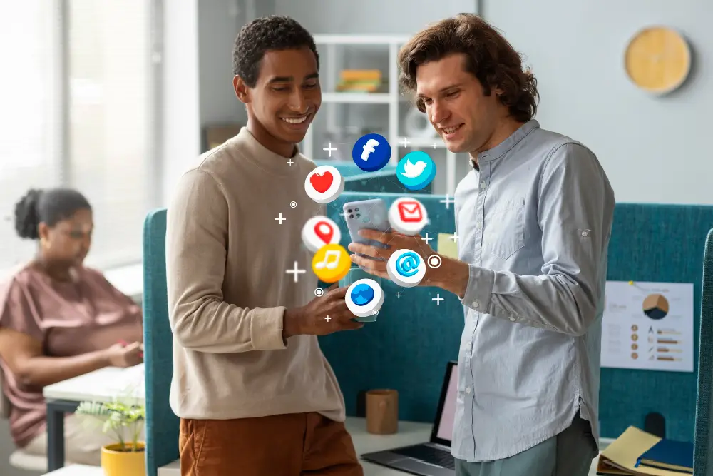 use social media engage customers